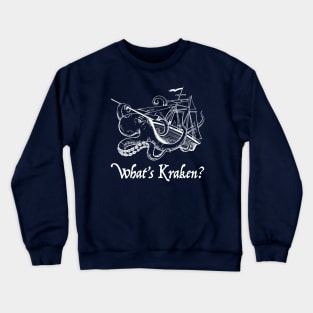 What's Kraken - White Crewneck Sweatshirt